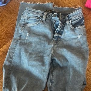 girls katie j ripped straight leg baggy jeans